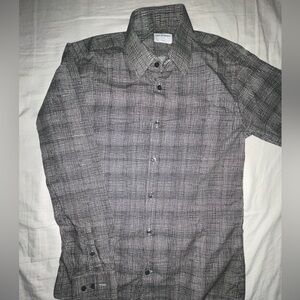 Tiger of Sweden Men's Monochrome Patterned Shirt